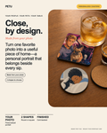 Custom Pet Portrait Coasters (Set of 2)