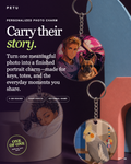 Custom Pet Portrait Keychain Charm (Set of 3)