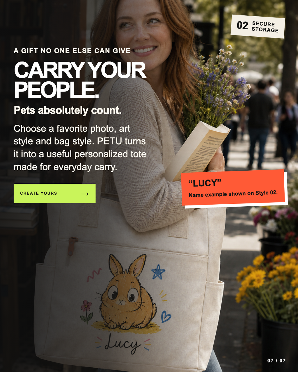 Custom Pet Portrait Tote Bag