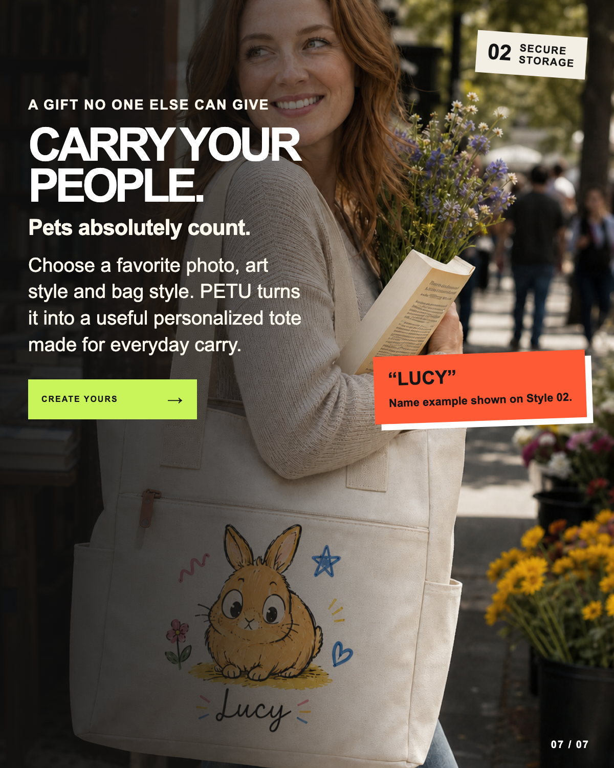 Custom Pet Portrait Tote Bag