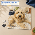 Custom A5 Pet Portrait Magnetic Puzzle (Set of 2)